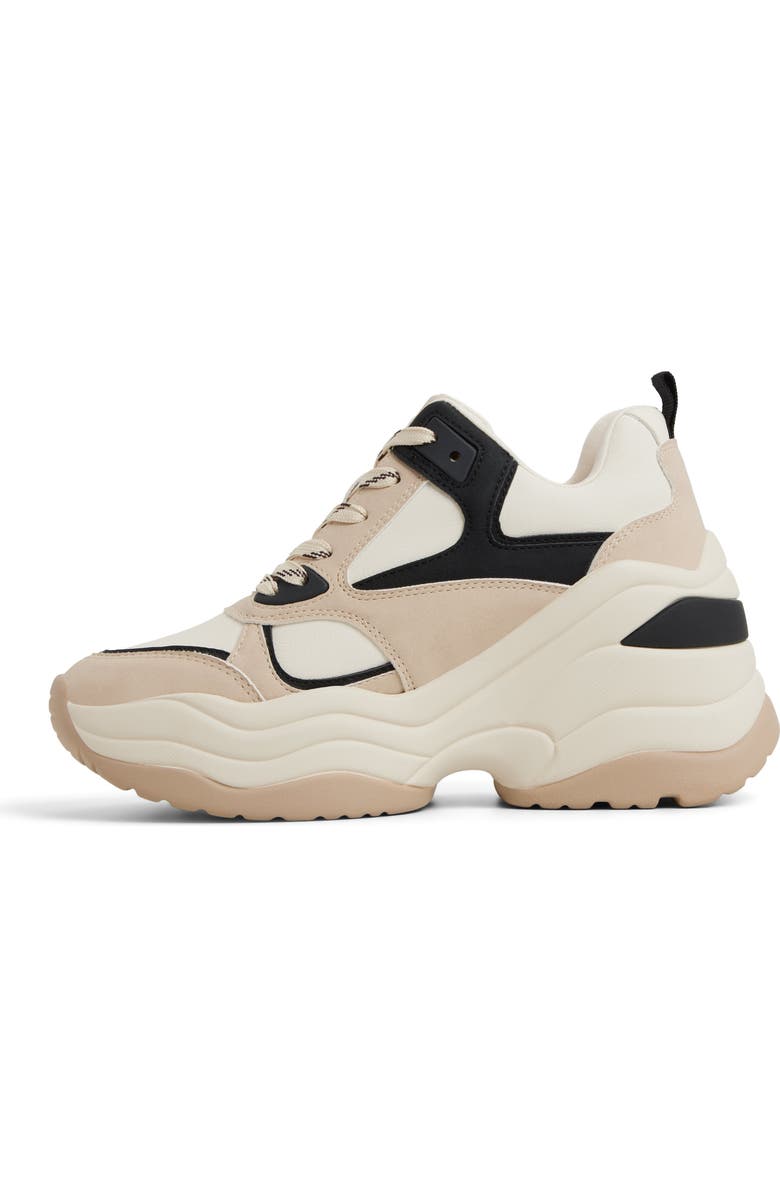 Call It Spring By Aldo Helynne Plaftorm Sneaker, Alternate, color, Cream/Black