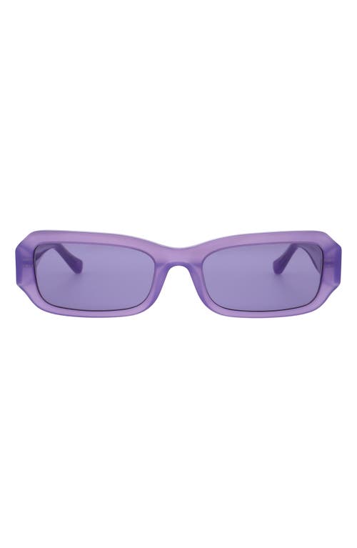 Florence By Mills 54mm Rectangular Sunglasses In Purple