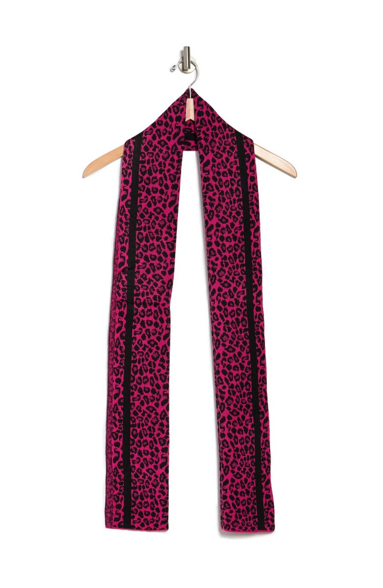 MICHAEL Michael Kors Sporty Leopard Print Muffler Scarf, Main, color,