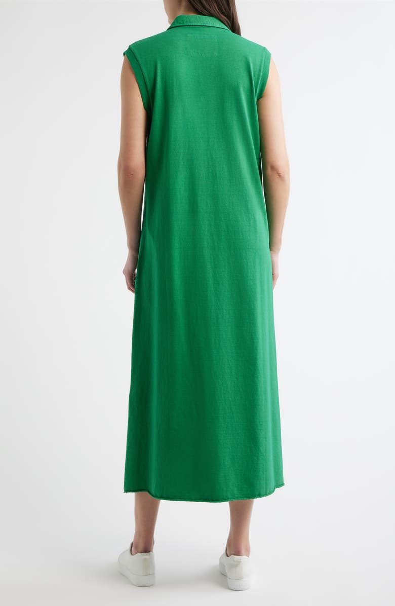 Frank & Eileen Lillian Sleeveless Cotton Polo Dress, Alternate, color, Birdie Green