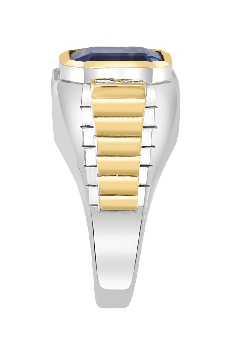 EFFY Two-Tone London Blue Topaz & Diamond Ring - 0.15ct., Alternate, color, Blue