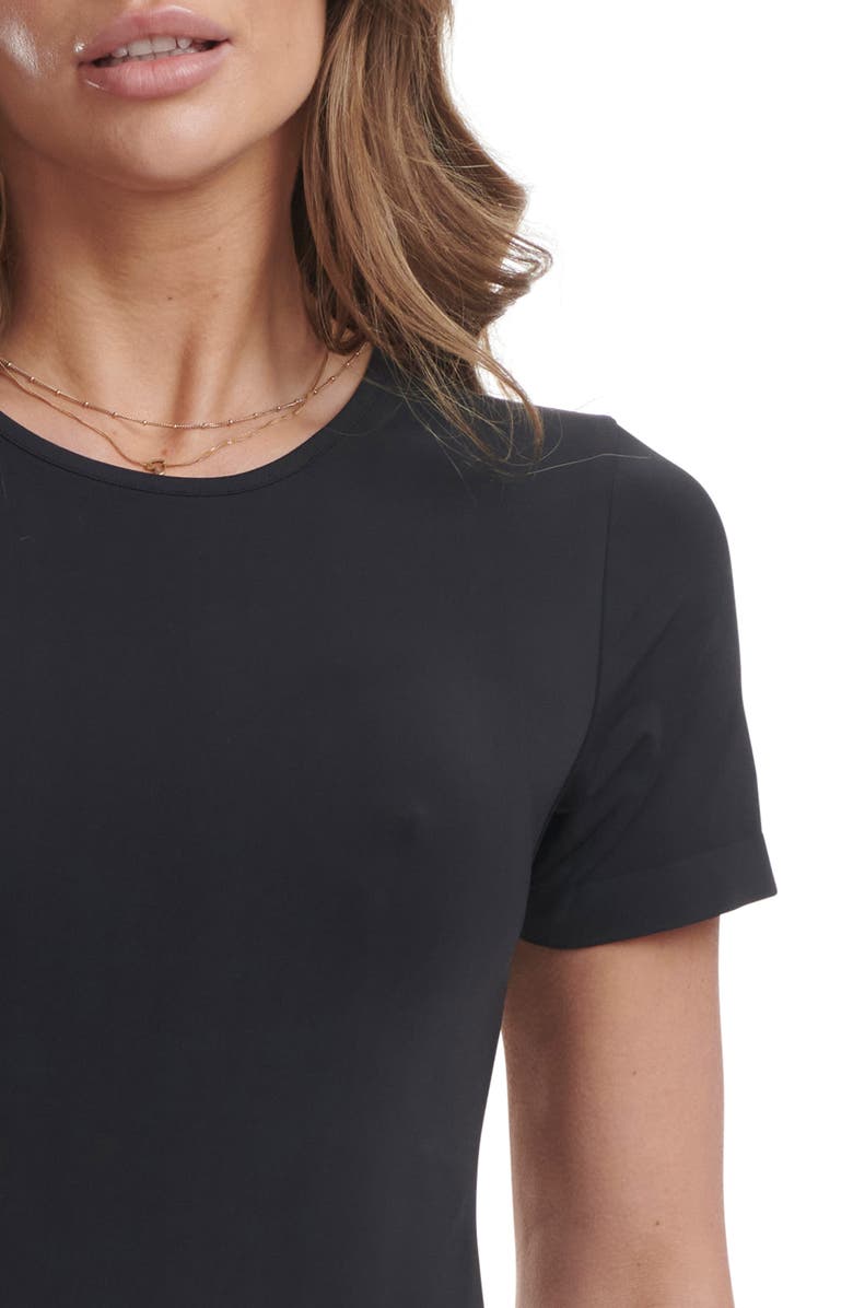 Wolford Seamless Short Sleeve Bodysuit, Alternate, color, 