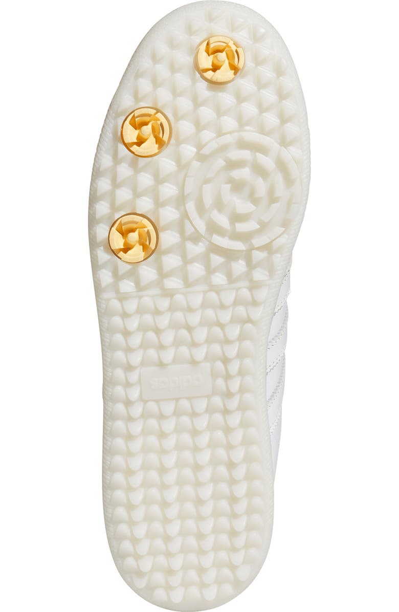 adidas Golf Gender Inclusive Samba Spikeless Golf Shoe, Alternate, color, White/ Tangerine/ Off White