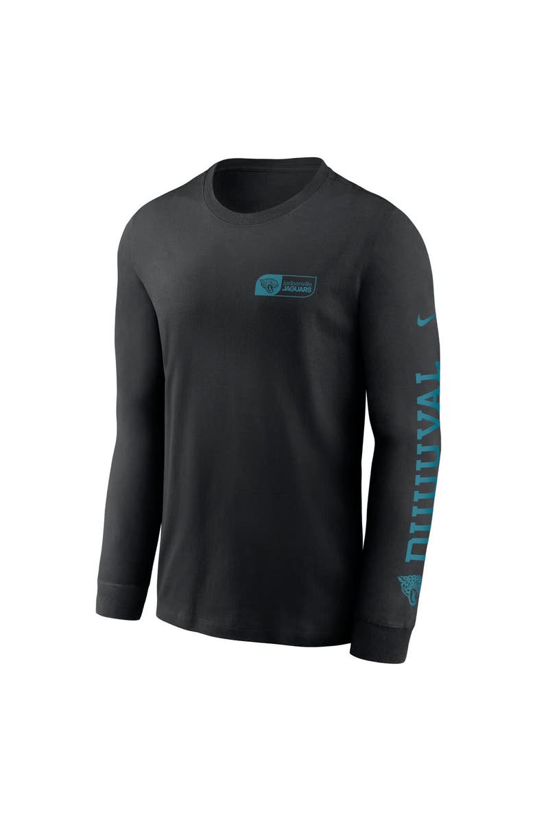 Nike Men's Nike Black Jacksonville Jaguars All Out Long Sleeve T-Shirt, Alternate, color, Black