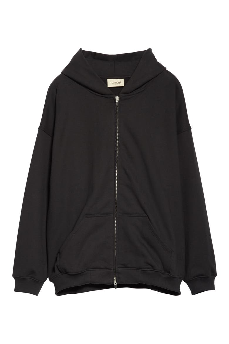 Everyday Oversize Zip Hoodie, Alternate, color, VINTAGE BLACK