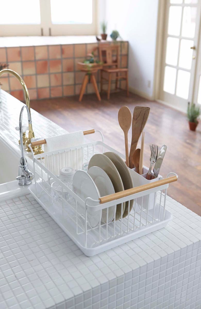 Yamazaki Tosca Dish Drainer Rack, Alternate, color, White