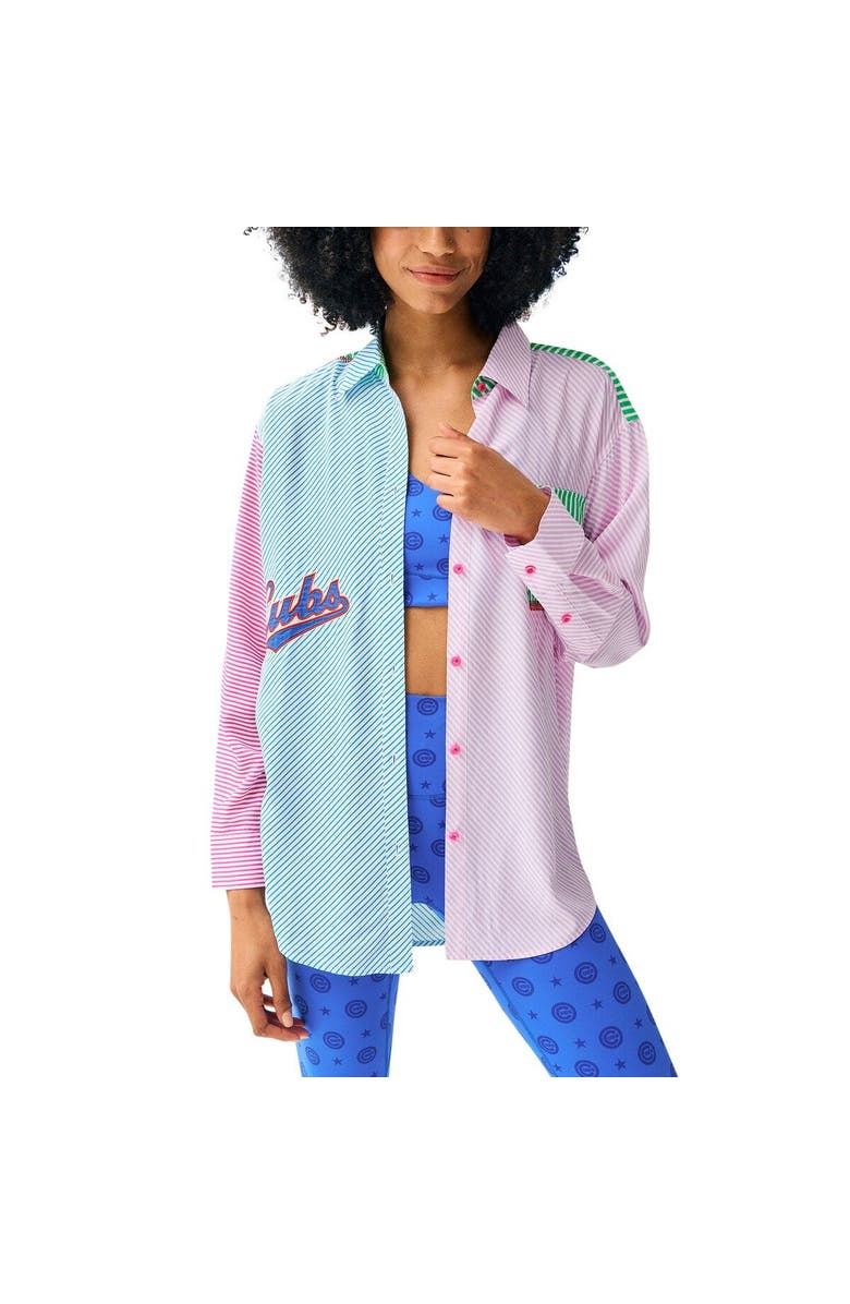 Terez Women's Terez Chicago Cubs Button-Up Shirt, Alternate, color, Blue