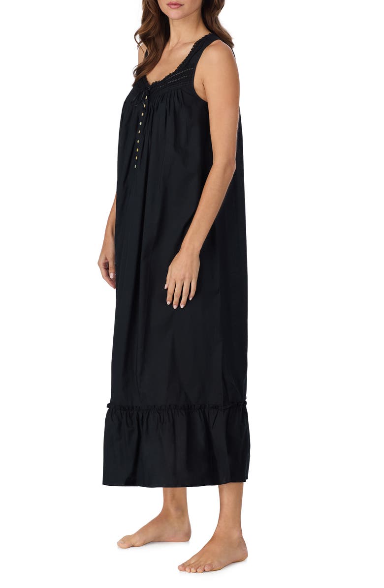 Eileen West Ballet Sleeveless Cotton Nightgown, Alternate, color,