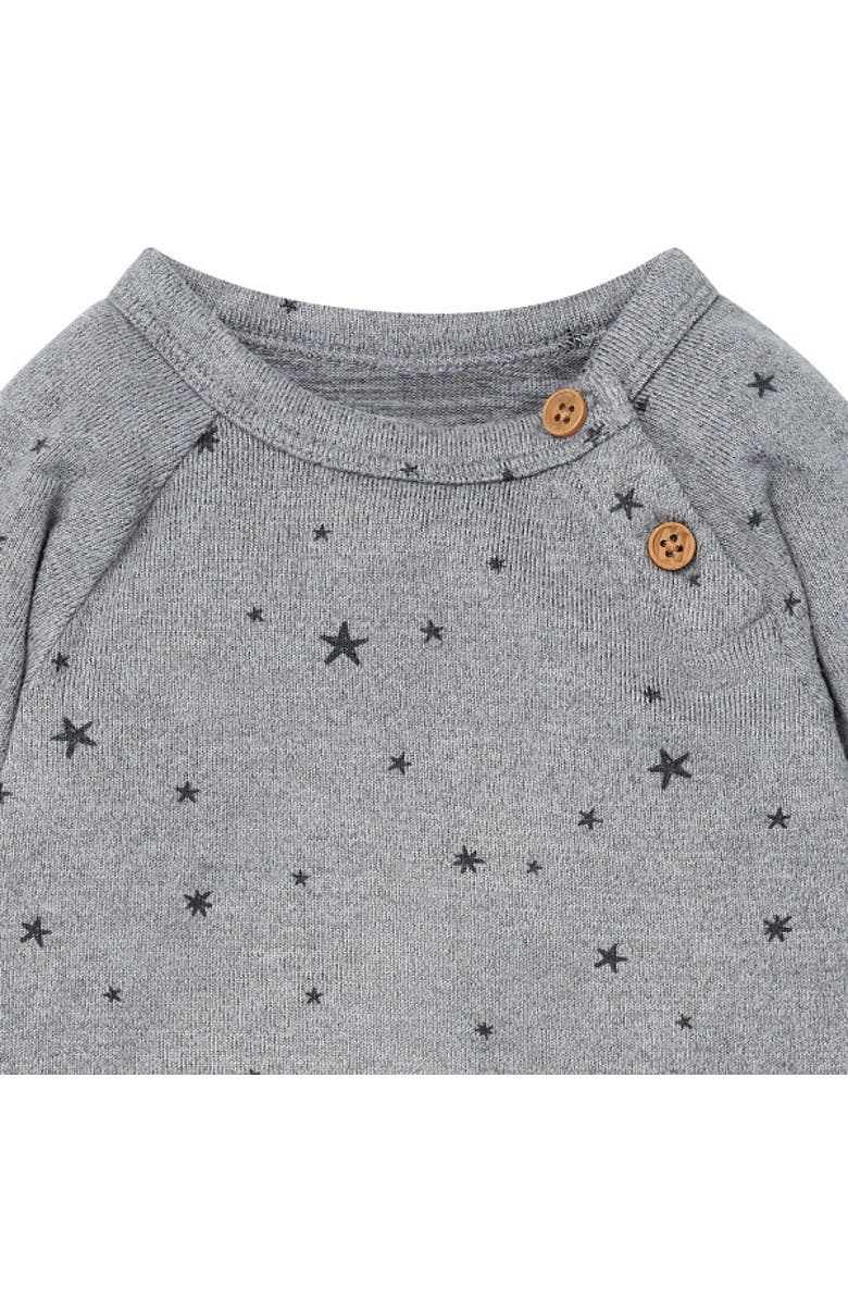 Modern Moments<sup>™</sup> by Gerber Raglan Sleeve Long Leg Romper, Alternate, color, Heather Gray