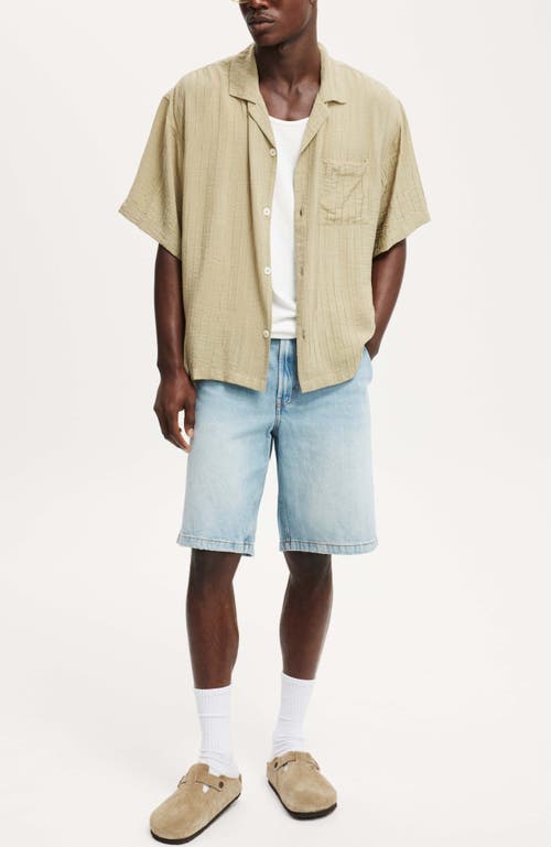 COTTON ON BOX FIT SHORT SLEEVE SHIRT