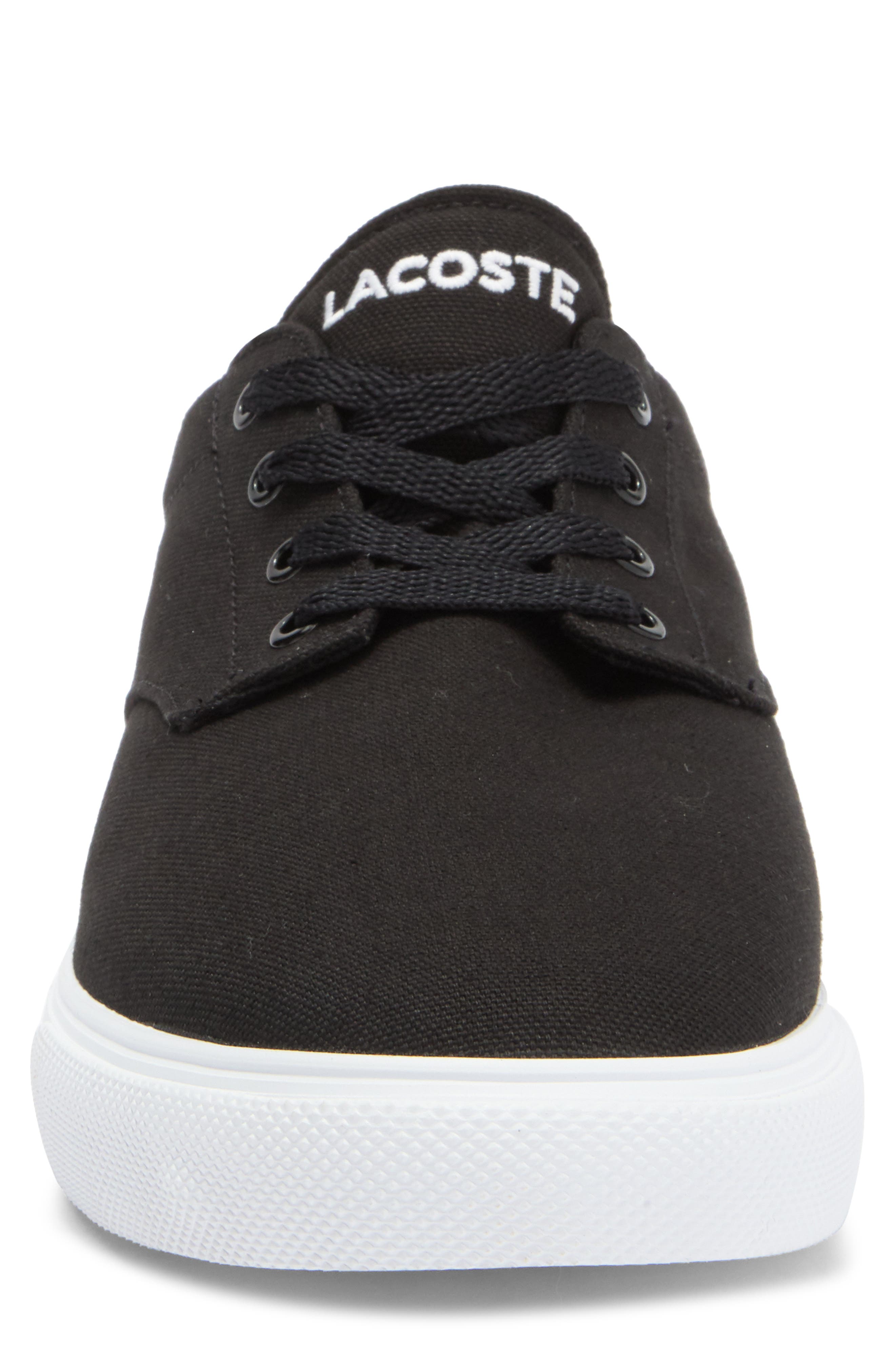 Lacoste Low Top Sneaker, Alternate, color, Black/ White