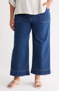 MAX STUDIO Wide Leg Piqué Knit Pants