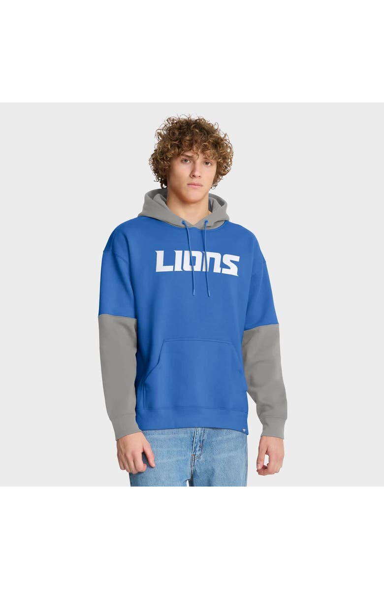 FANATICS Men's Fanatics Blue Detroit Lions Helmet Pullover Hoodie, Alternate, color, Blue