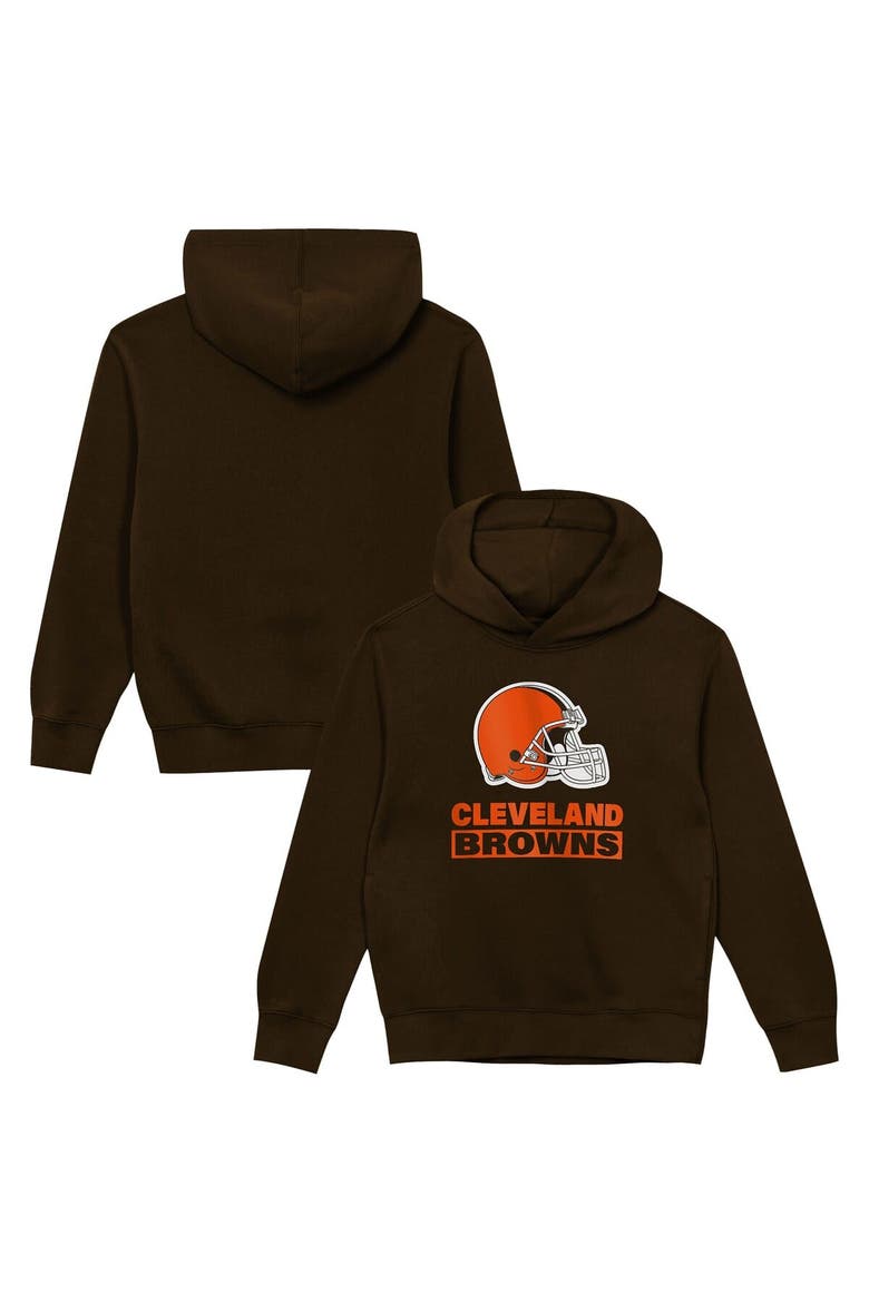 Toddler Outerstuff  Brown Cleveland Browns Back to Basics Hoodie, Main, color, Brown