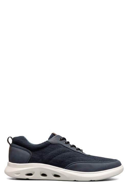 Nunn Bush Men's Ponte Knit Moc Toe Sneaker In Navy Multi