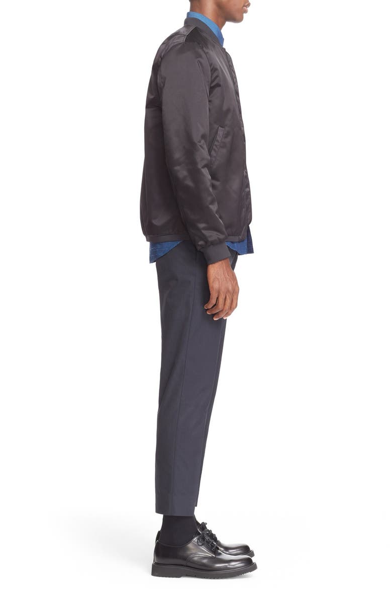 Studios Selo Bomber Jacket, Alternate, color, BLACK