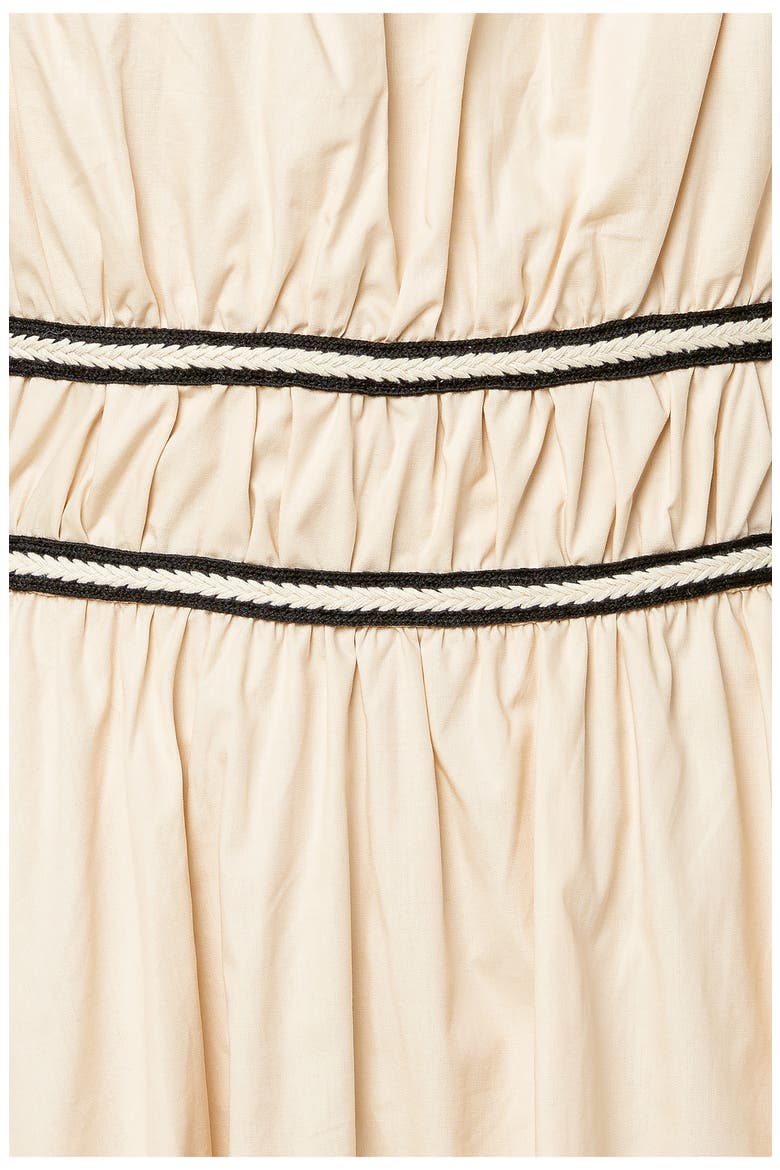 Woven Midi Dress, Alternate, color, CREAM