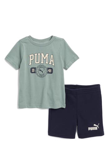 Puma Babies'  Jersey Graphic T-shirt & Shorts Set
