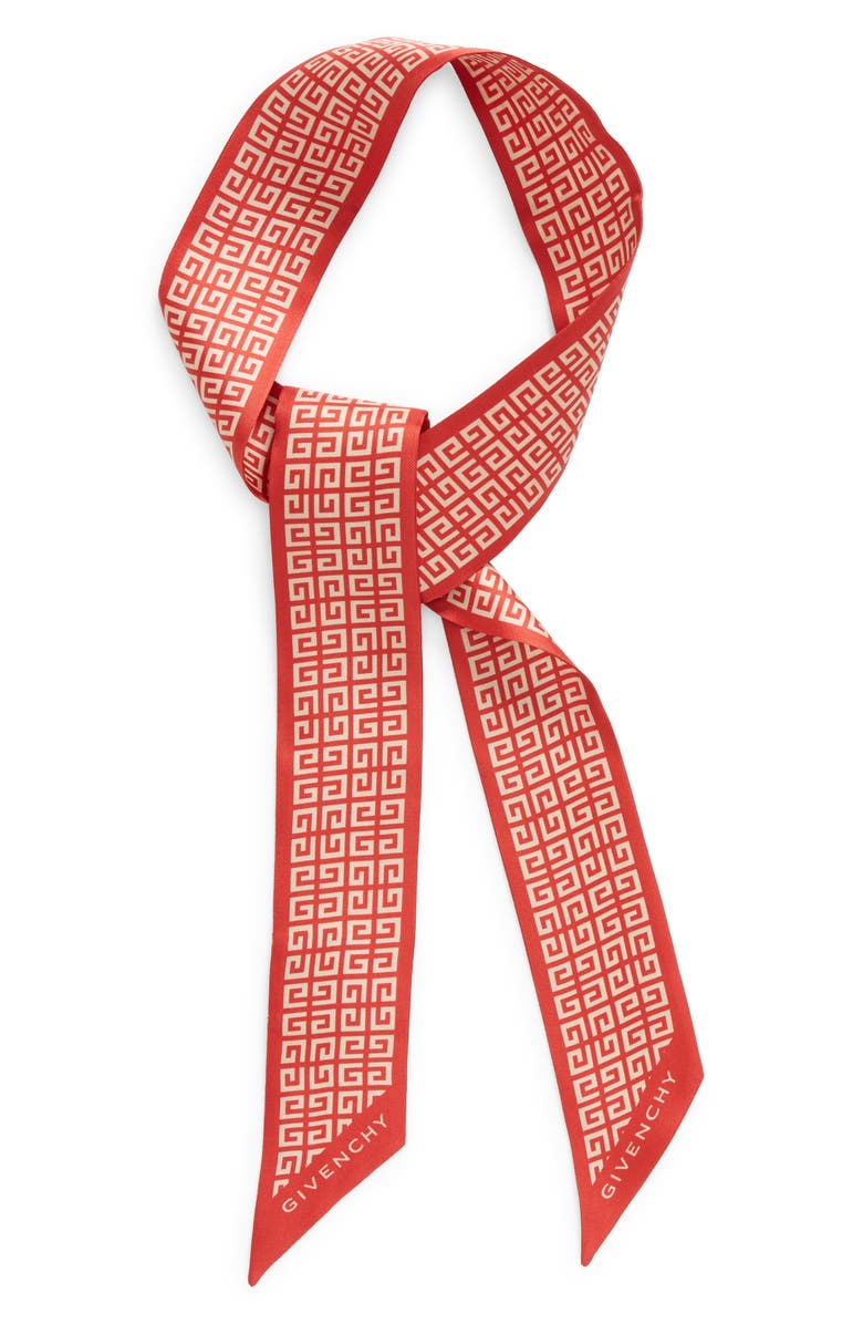 Givenchy 4G Print Silk Scarf, Alternate, color, 