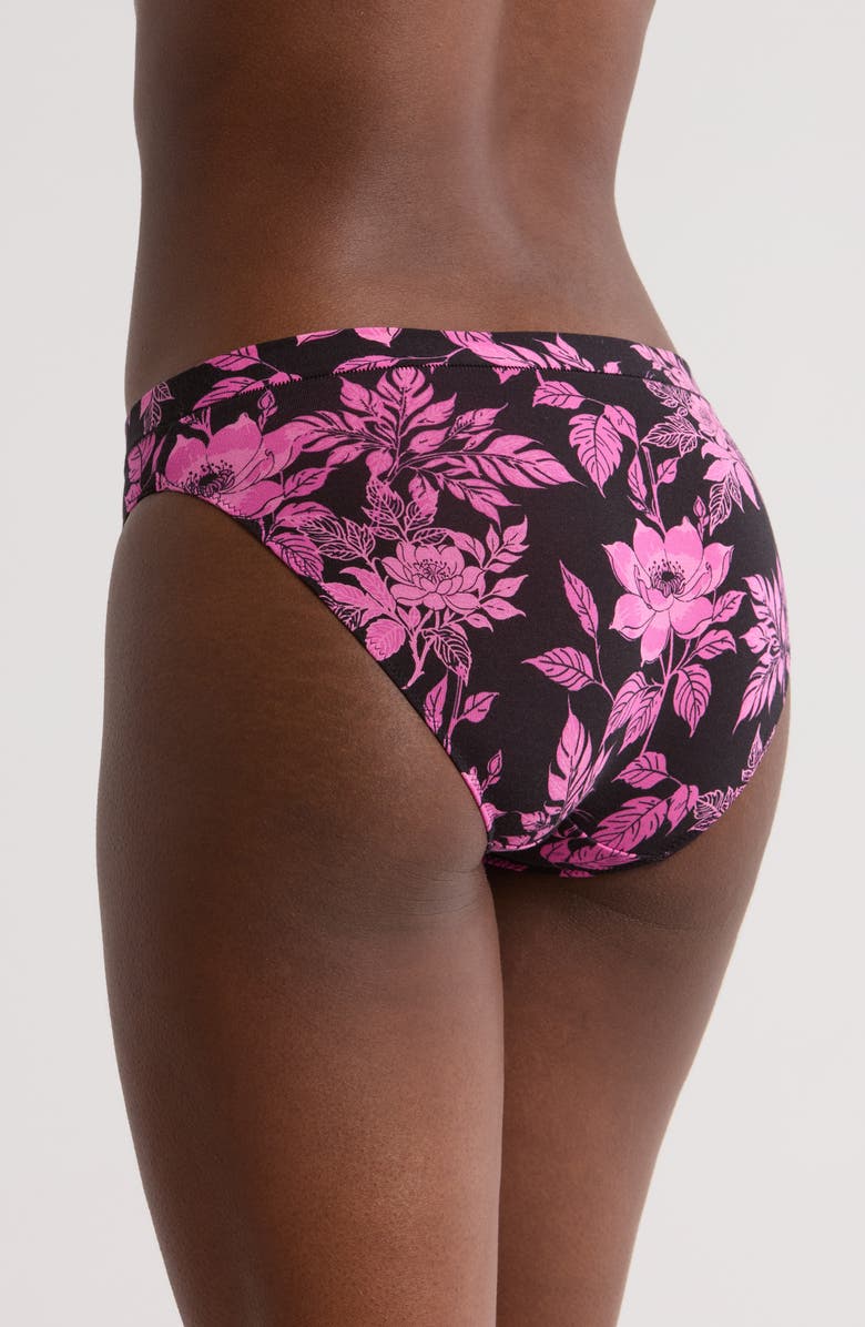 MeUndies FeelFree Bikini, Alternate, color, Pink Bloom