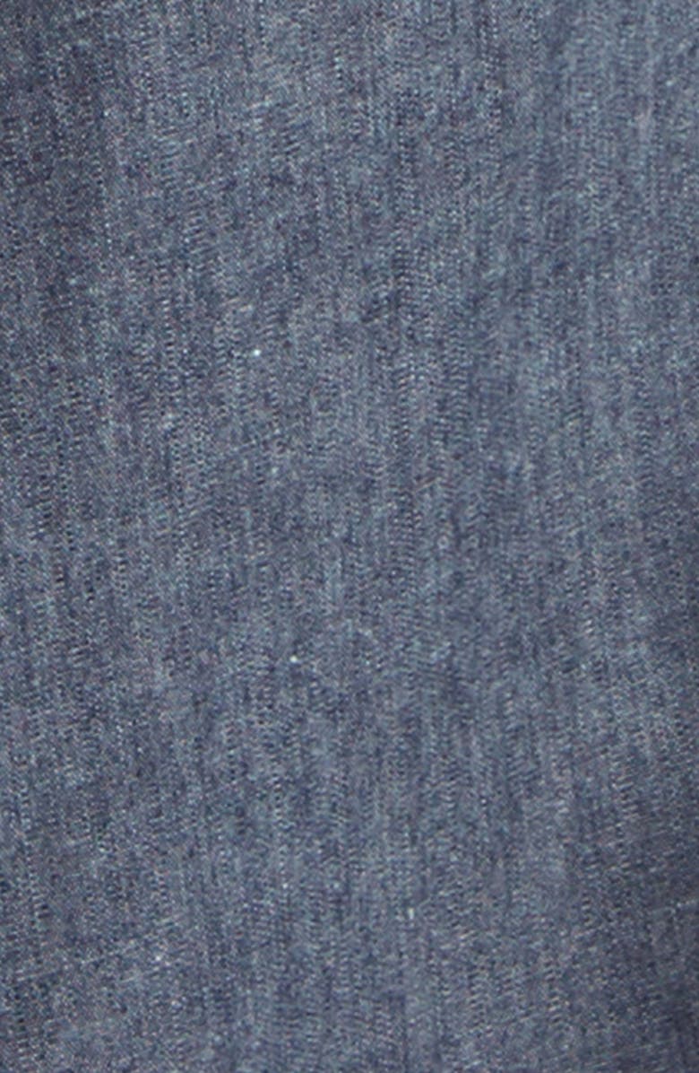 Sacai Draped Denim Shirtdress, Alternate, color, Blue