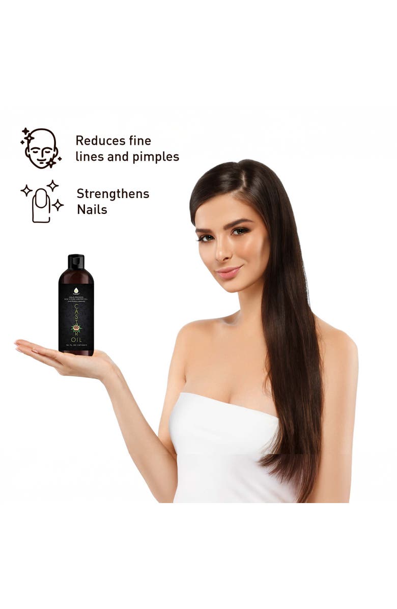 PURSONIC Hair Strengthening Bundle Pursonic Fractionated Coconut Oil, One-Step Hair Dryer & Volumizer Brush, and Cold-Pressed Castor Oil, Alternate, color, Black