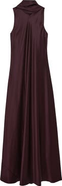 Reiss Fae Scarf Sleeveless Satin Maxi Dress