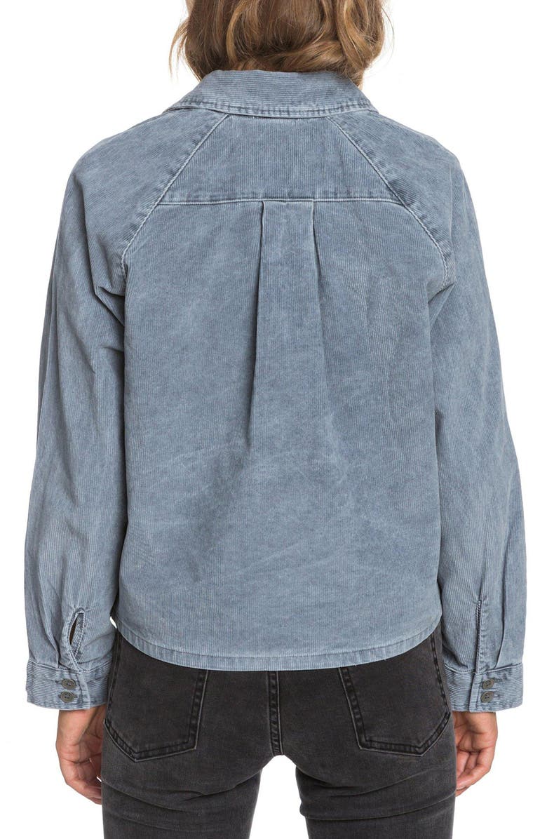 Roxy Be Right There Corduroy Shirt Jacket, Alternate, color, 