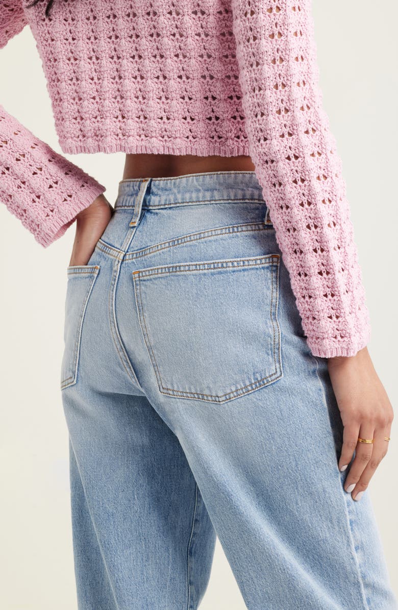 BP. '90s High Waist Straight Leg Jeans, Alternate, color, 