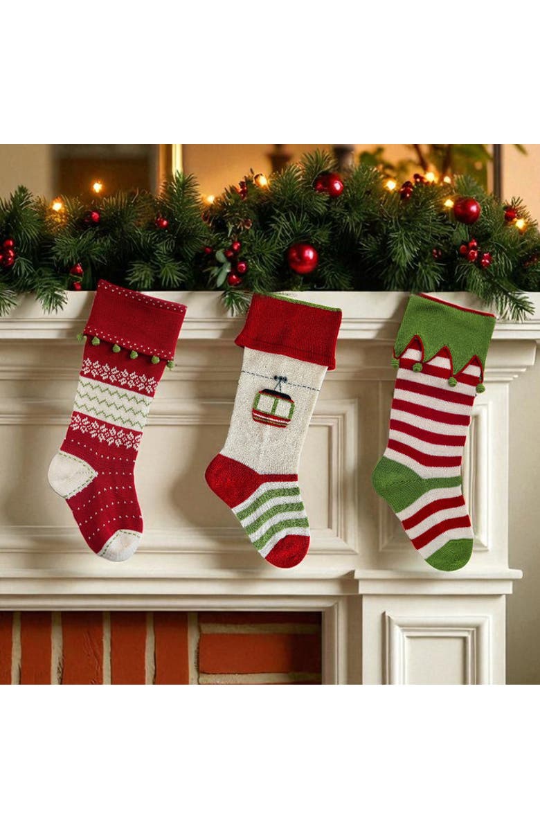 Melange Collection Gondola Stocking, Alternate, color, Ivory