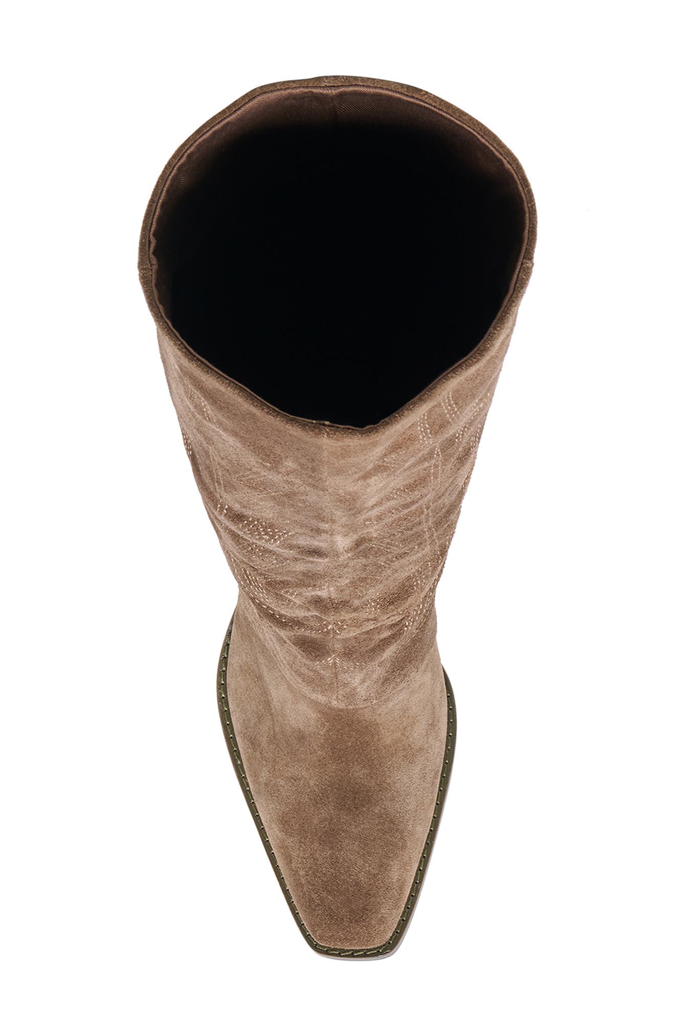 Jayana Western Boot, Alternate, color, CHOCOLATE SUEDE