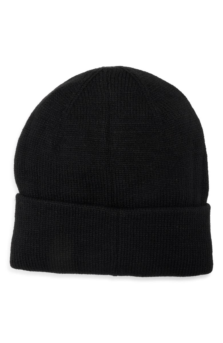 Hunter Play Fleece Lined Cuffed Beanie, Alternate, color, Black
