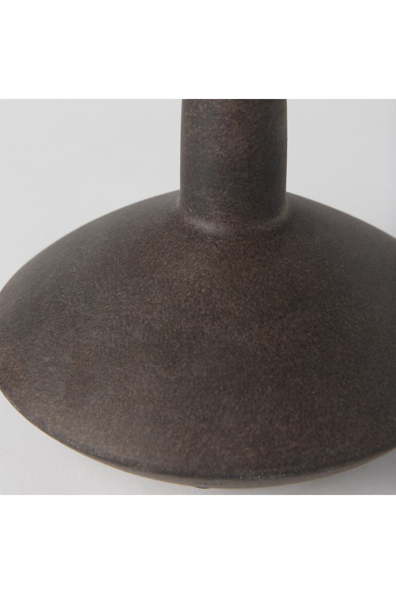 Rylee Ceramic Vase, Alternate, color, Brown