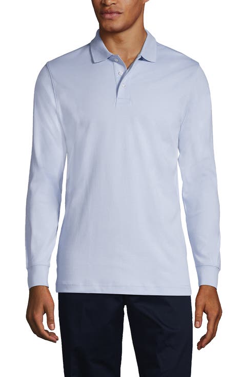 School Uniform  Long Sleeve Interlock Polo Shirt