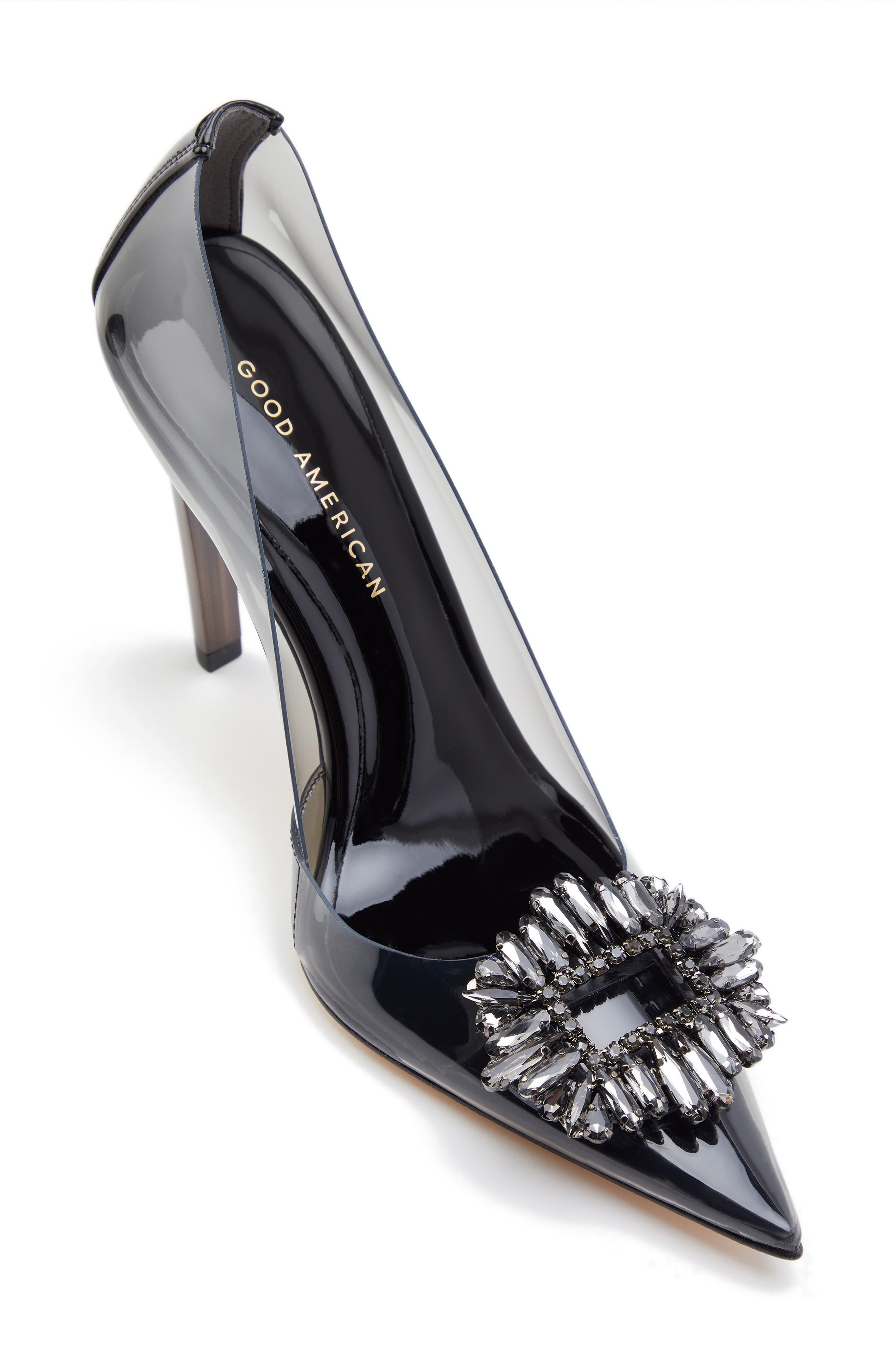 Good American Cinderella Lucite Pump, Alternate, color, 