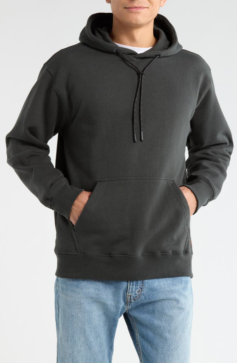 Roark Bolo Fleece Hoodie, Main, color, Onyx