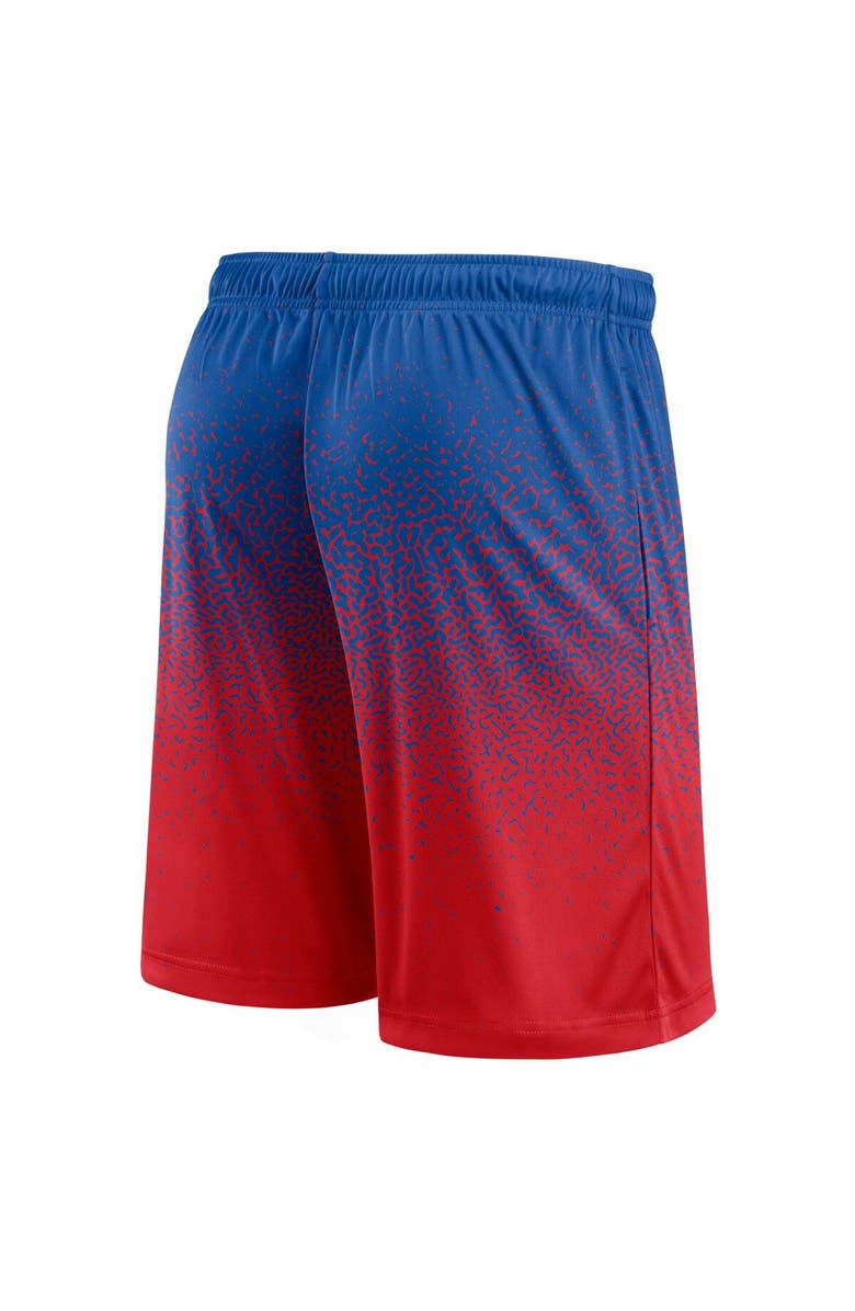 FANATICS Men's Fanatics Branded Royal/Red New York Giants Ombre Shorts, Alternate, color,