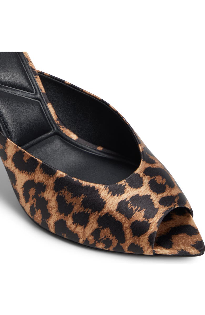 ALDO Elenara Pointed Peep Toe Mule, Alternate, color, Brown Multi