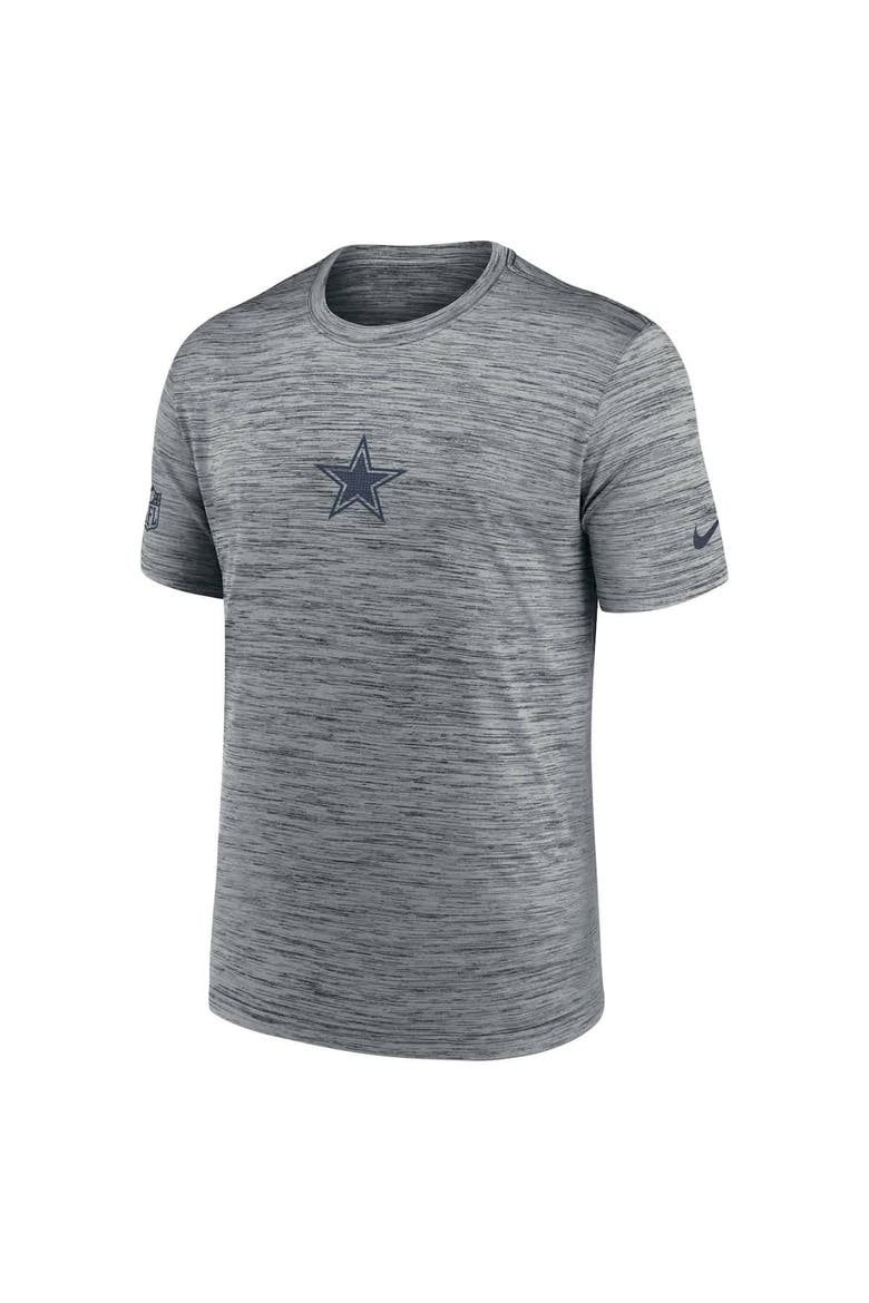 Men's Nike Gray Dallas Cowboys Sideline Velocity Performance T-Shirt, Alternate, color, Gray