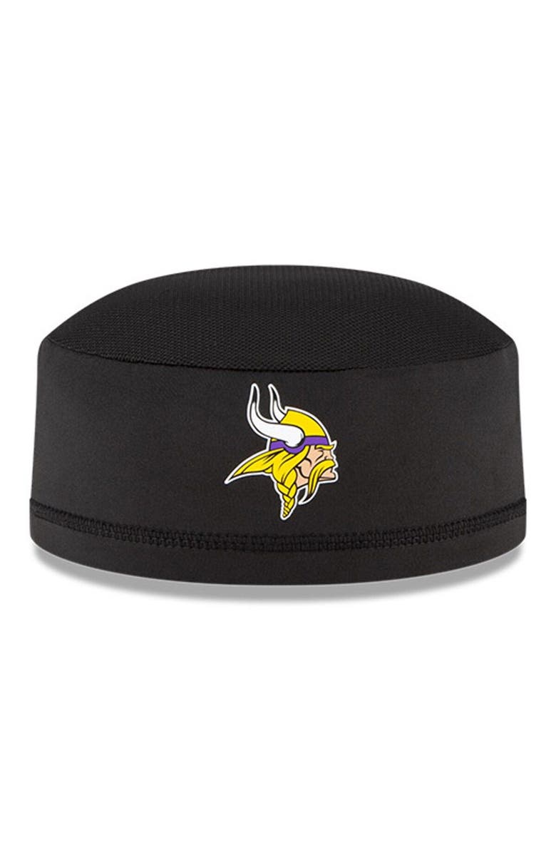 New Era Men's New Era Black Minnesota Vikings NFL Training Skully Cap, Alternate, color, 