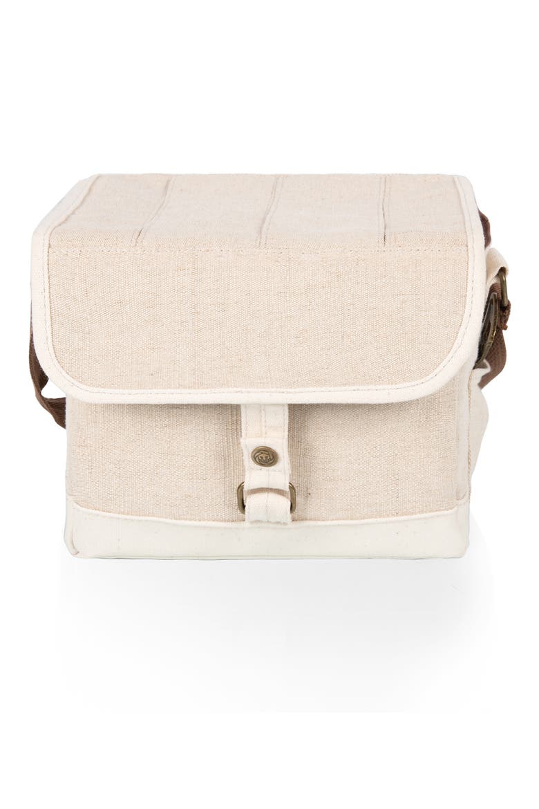Beer Caddy Cooler Tote with Opener, Main, color, BEIGE