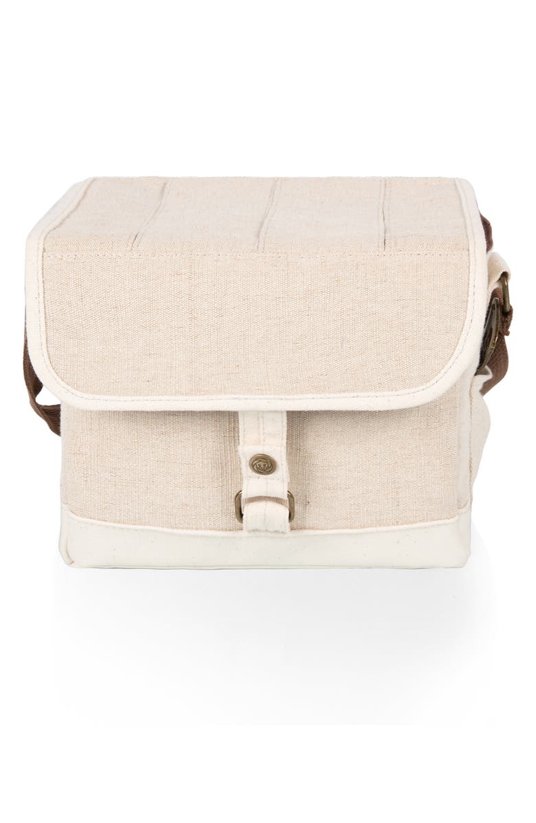 Picnic Time Beer Caddy Cooler Tote, Main, color, Beige