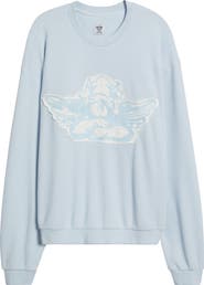 BOYS LIE Aura Let Love Guide My Way Oversize Thermal Sweatshirt