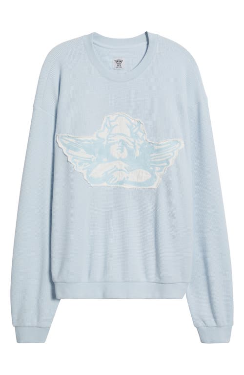 Boys Lie Aura Let Love Guide My Way Oversize Thermal Sweatshirt