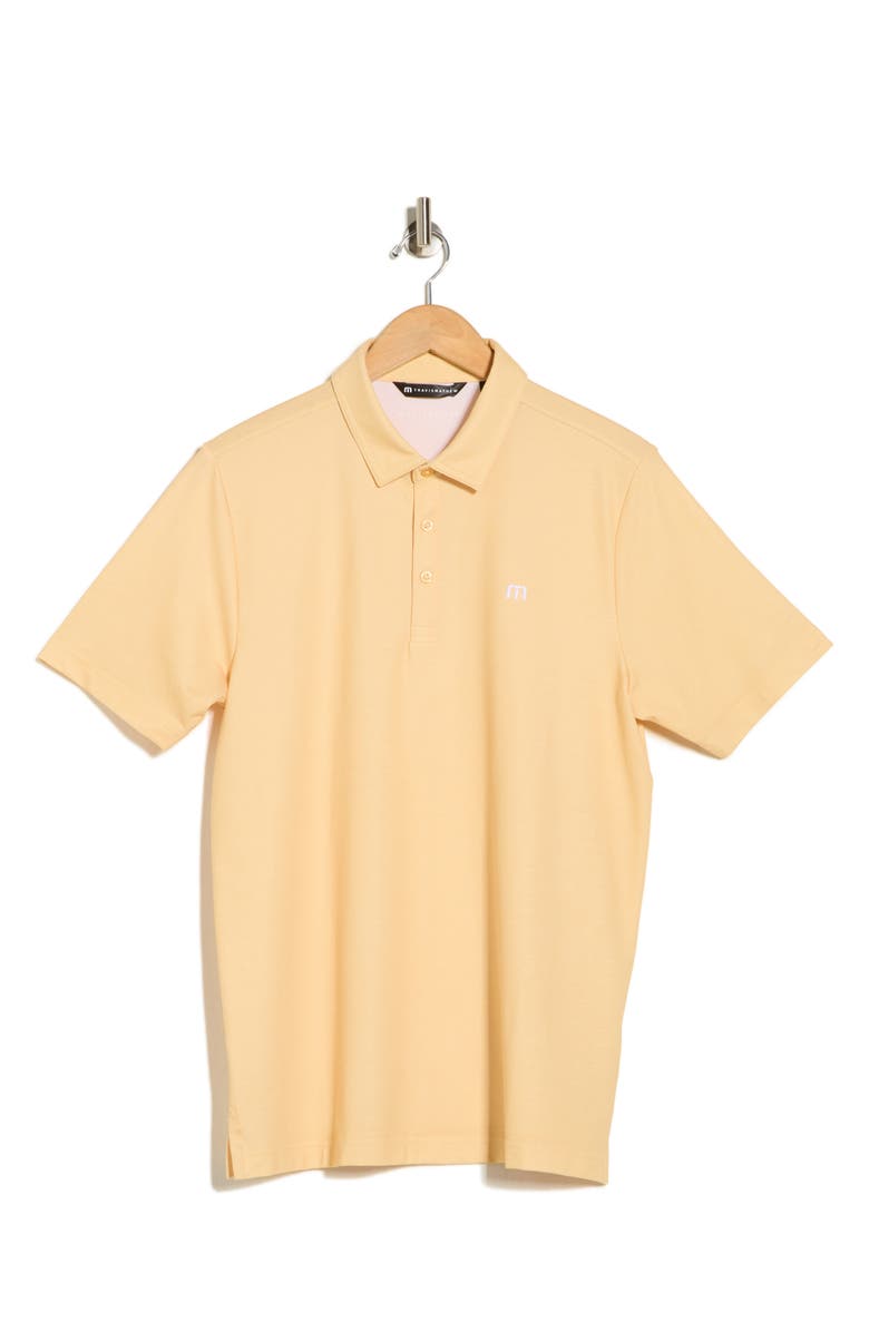 TravisMathew Vista Featherweight Knit Polo, Main, color, Rattan