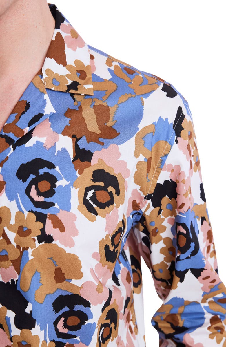 PAISLEY & GRAY Cotton Button-Up Camp Shirt, Alternate, color,