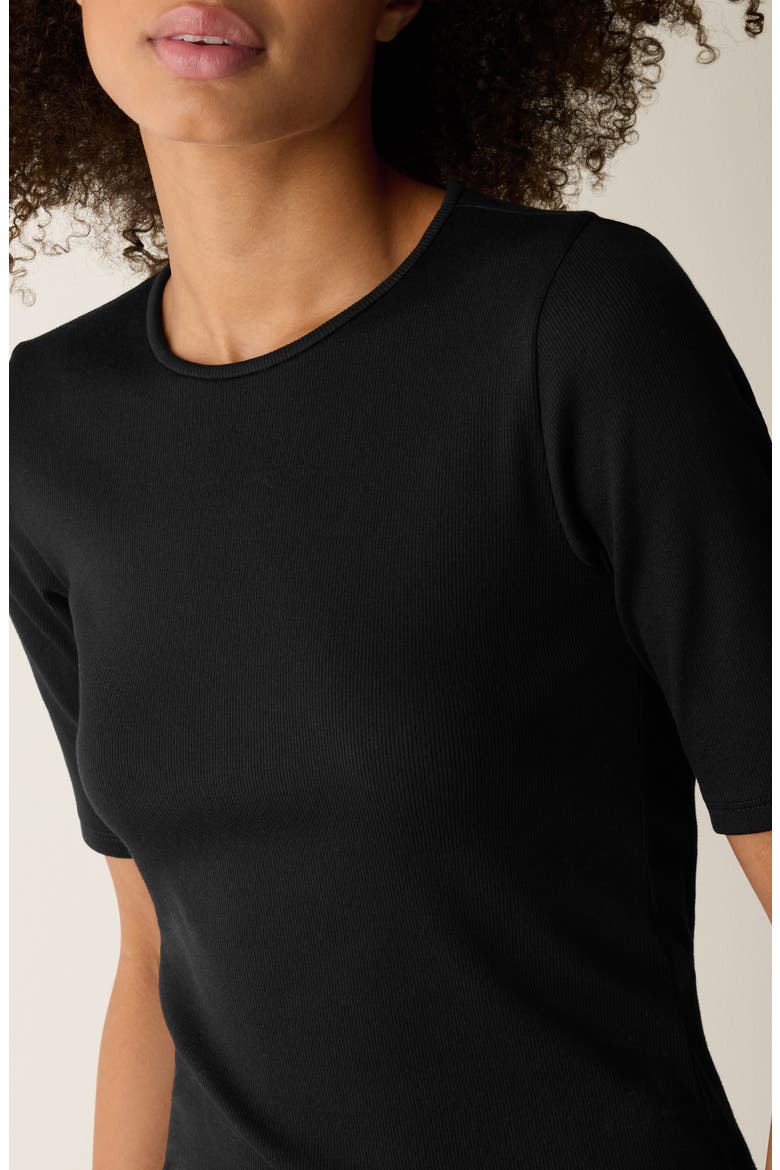 Crewneck T-Shirt, Alternate, color, BLACK