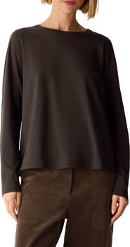 Eileen Fisher Organic Cotton Crewneck T-Shirt