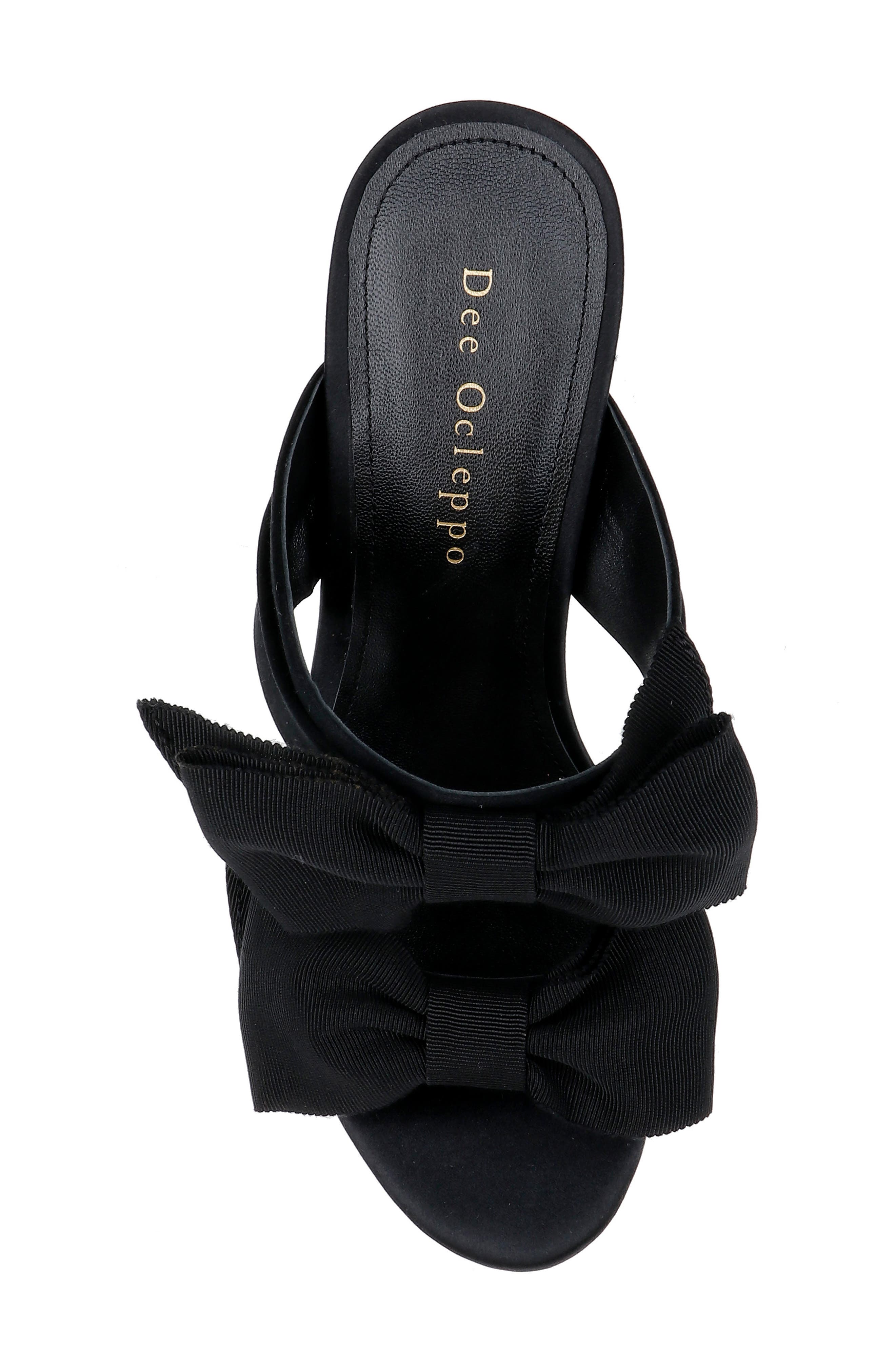 Dee Ocleppo Burgundy Double Bow Slide Sandal, Alternate, color, 