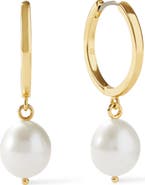 Ana Luisa Pearl Hoops - Medium Frida | Nordstrom